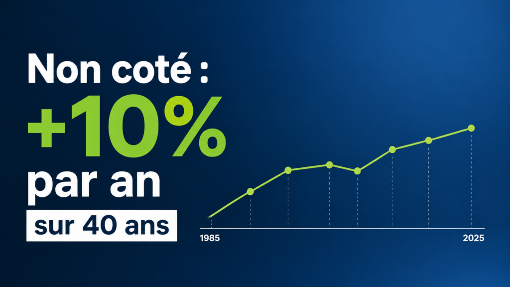 La performance du non coté dépassé 10% par an depuis 40 ans