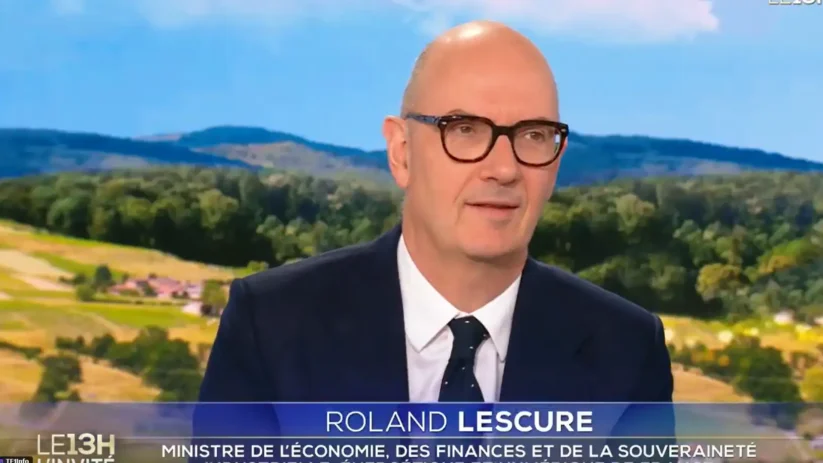 Roland Lescure, le ministre de l'Economie et des Finances, au JT de 13h de TFA le 15 juillet 2026