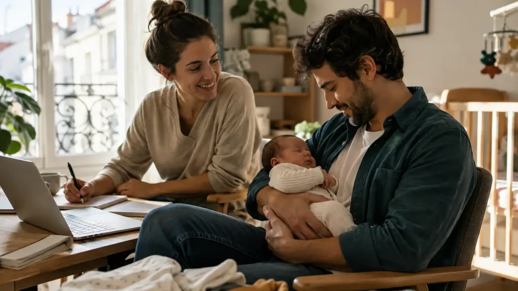 Chaque parent peut prendre jusqu'à deux mois de congé de naissance, mais un seul trimestre de retraite peut être validé à ce titre.