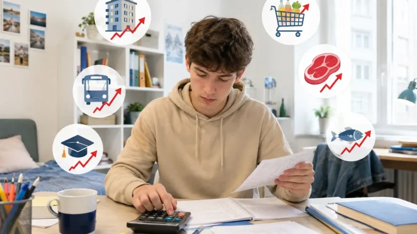 Le coût de la vie étudiante augmente de 1,66% en 2026, selon l'Unef.