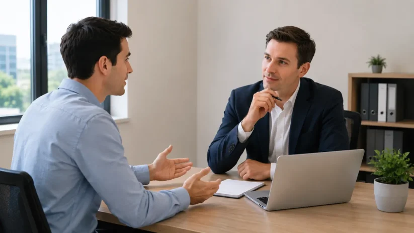 un salarié négocie une augmentation salariale auprès de son manager