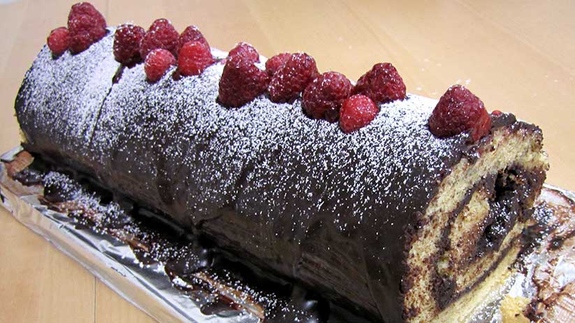 recette Bûche de Noël pour 8 personnes 