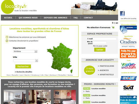 locacity, location, meublé, ville