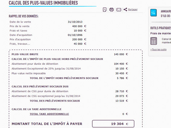 Plus Values Immobilieres Les Notaires Lancent Un Simulateur