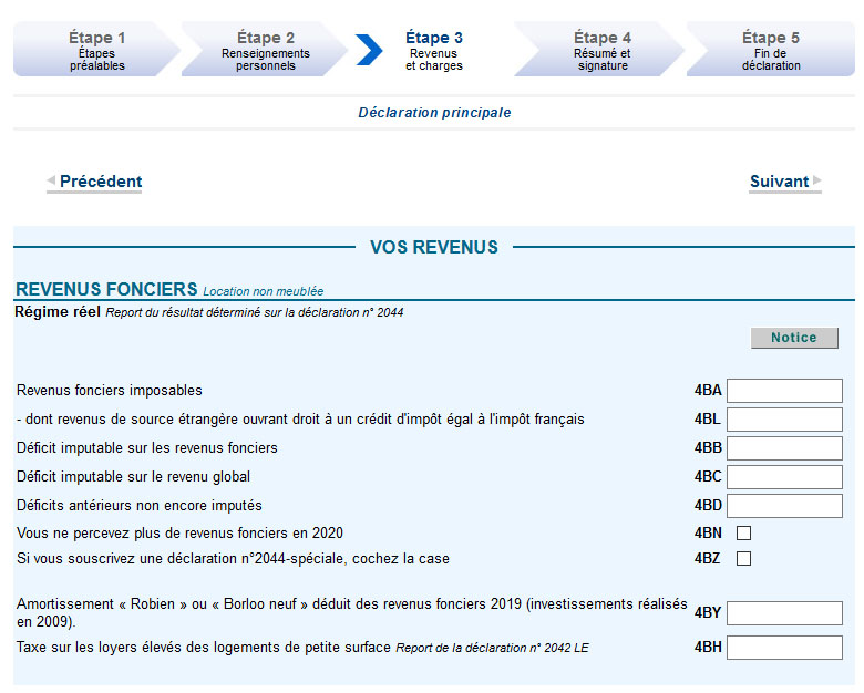 Fiche explicative 2044