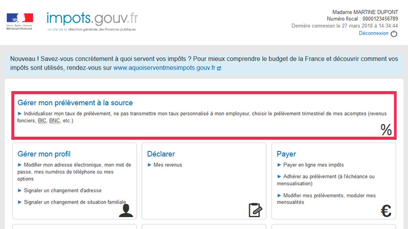 Modifier déclaration impôt 2019