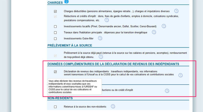 Declaration Revenus Independants 2042 Urssaf 2021 Dri Ex Dsi