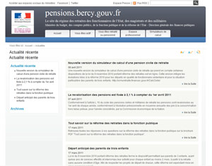 Pensions Bercy Gouv Fr Le Site Internet Du Service Des Retraites De L Etat A Ete Modernise